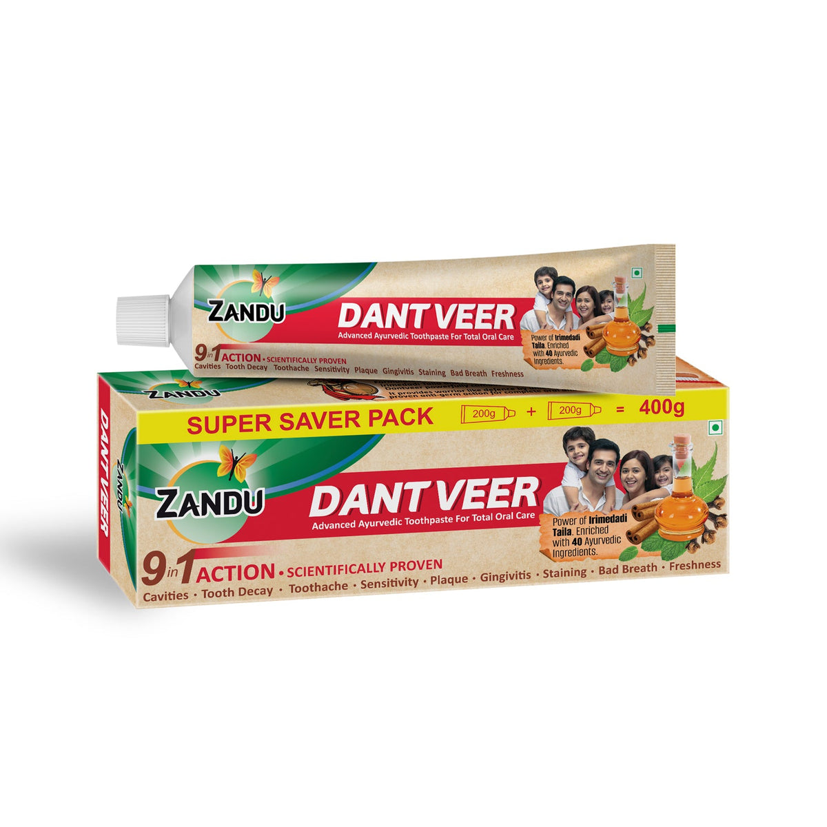 Zandu-O Oil Pulling Toothpaste with Irimedadi Taila 200g