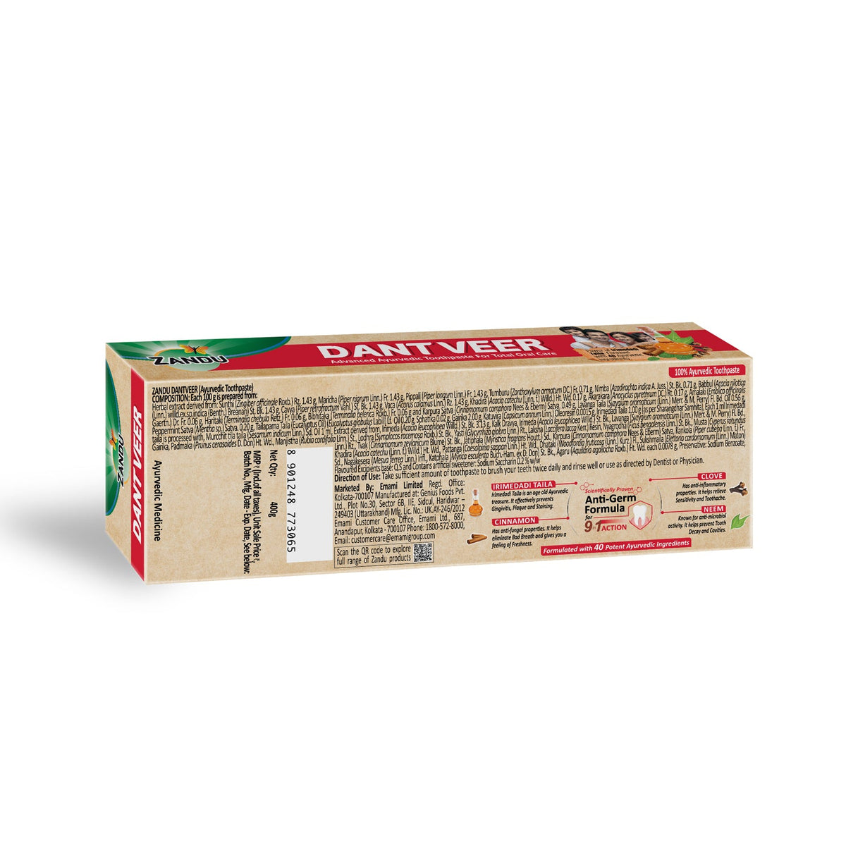 Zandu-O Oil Pulling Toothpaste with Irimedadi Taila 200g