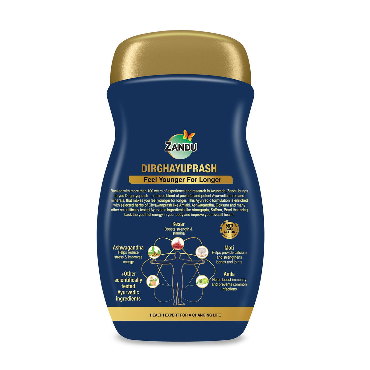 Zandu-O Zandu Anti-AGEs action Dirghayuprash (Suitable for Diabetics) 450g