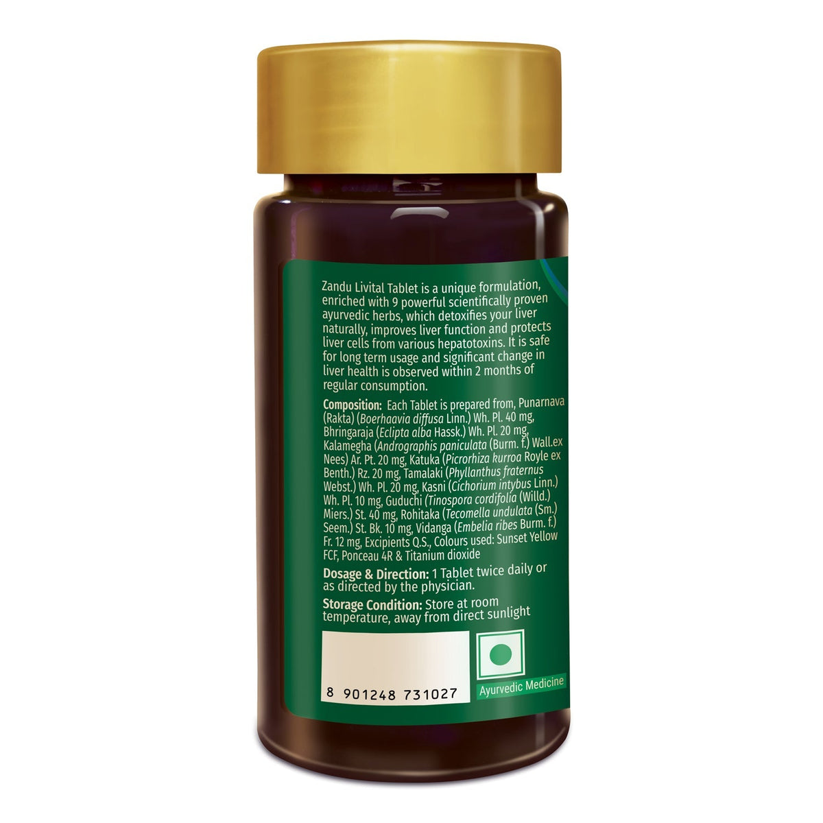 Zandu-Combo Zandu Livital (60 Tabs) + Ashwagandha KSM-66 (60 Caps)