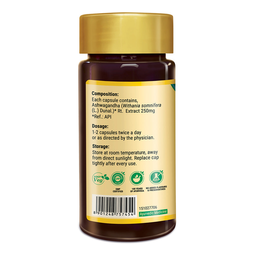 Zandu-O Zandu Pure Ashwagandha Capsules 60 N Caps