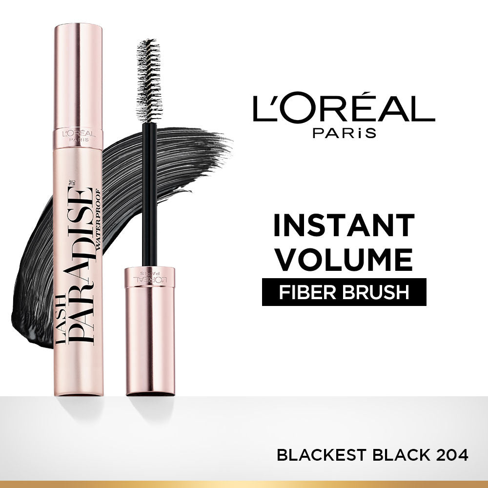 L'Oreal Paris Voluminous Lash Paradise Mascara - 204 Blackest Black (7.6ml)