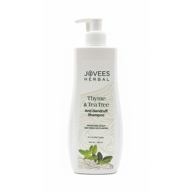 Jovees - Thyme & Tea Tree Anti Dandruff Shampoo (500ML)