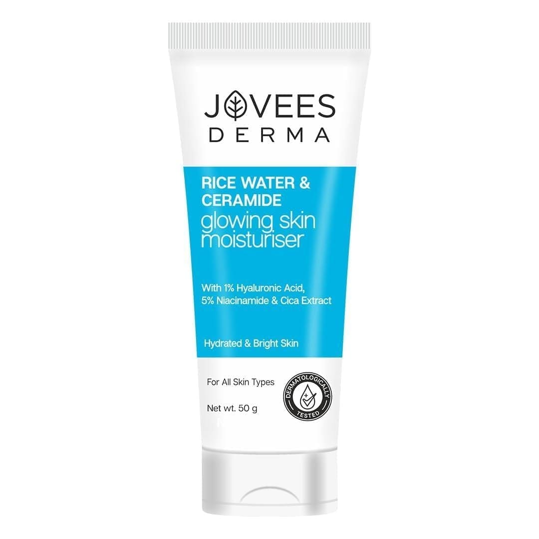 Jovees - Derma Rice Water & Ceramide Glowing Skin Moisturiser (50g)