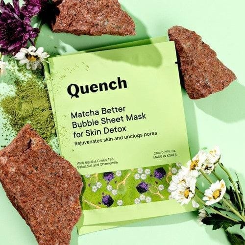 Quench - Bubble Sheet Mask With Matcha Green Tea Antioxidants (21ML)