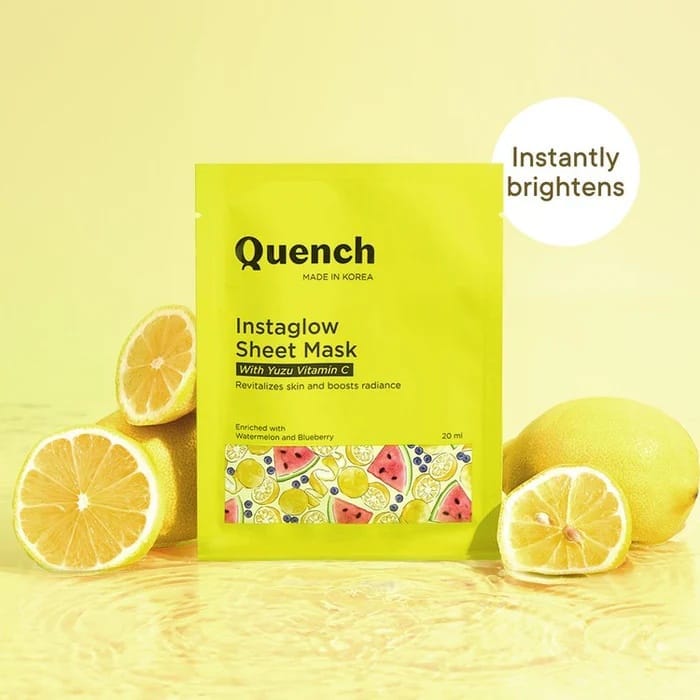 Quench - Instaglow Sheet Mask With Yuzu Vitamin C (20ML)
