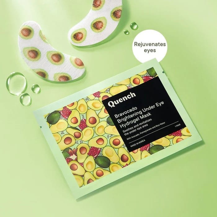 Quench - Bravocado Brightening Under Eye Hydrogel Mask (1 Pair)