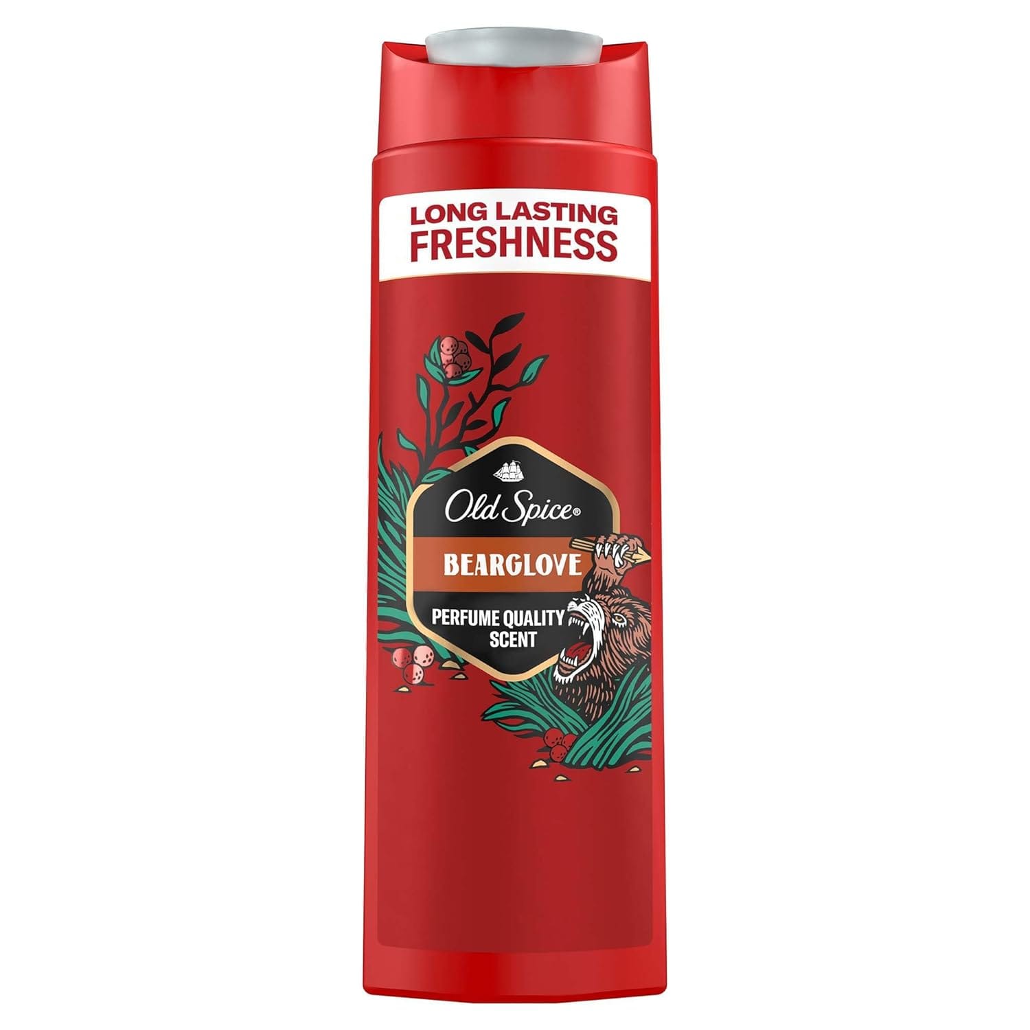 Old Spice - Bear Glove Scent Of Juicy Berries 3 In 1 Body , Hair , Face Wash (400ML)