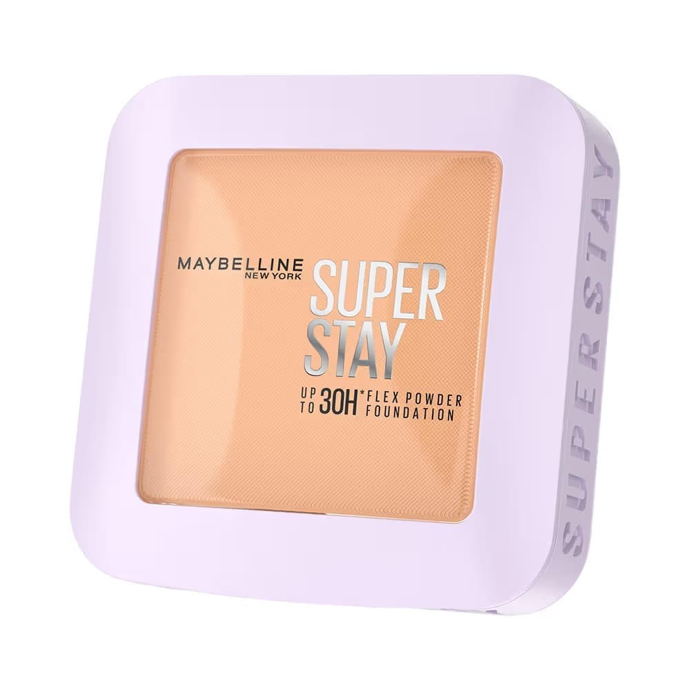 Maybelline New York - Super Stay Flex Powder Foundation Compact-30H Full Cover-for Oily Skin (9g)