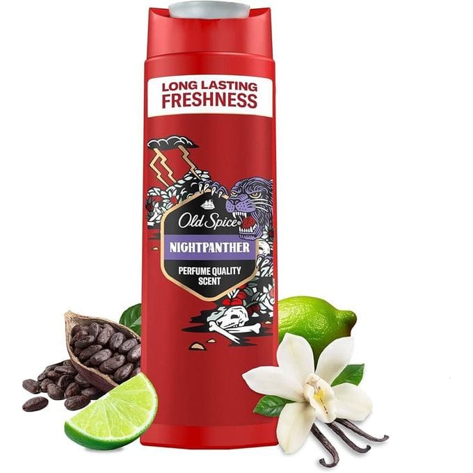 Old Spice - Night Panther Scent Of Citrus Vanilla 3 In 1 Body , Hair , Face Wash (400ML)