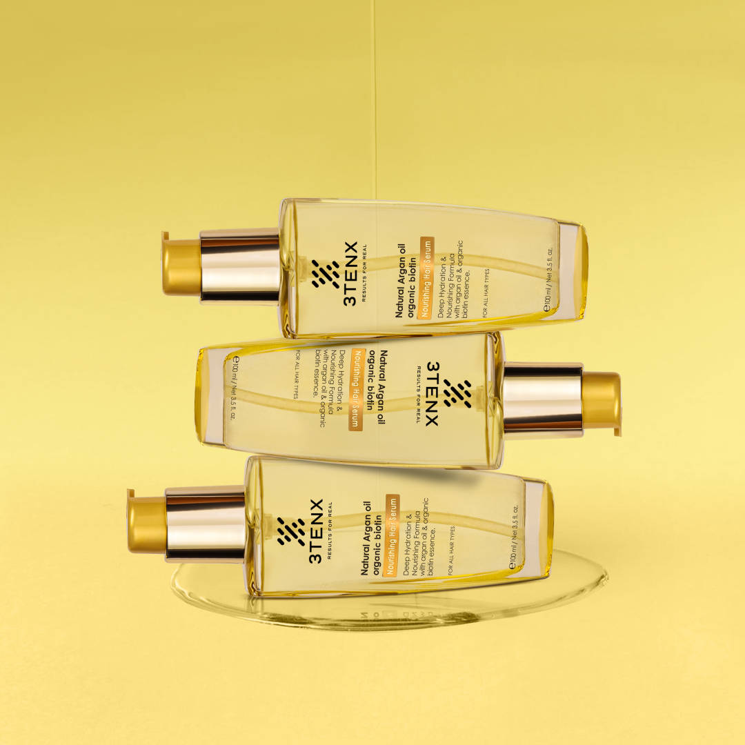 3TENX Nourishing Hair Serum for Dry & Frizzy Hair with Heat Protection