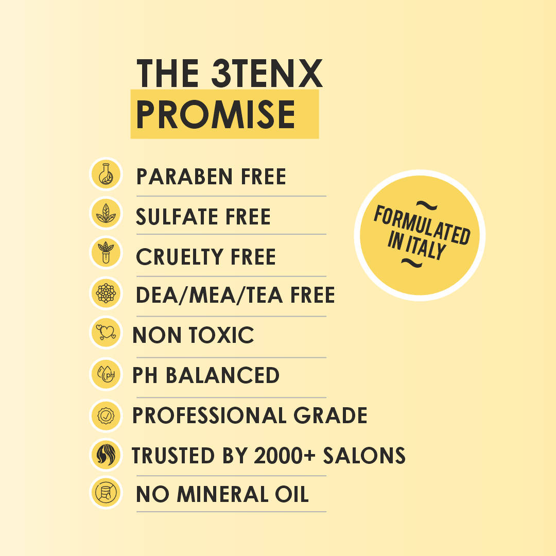 3TENX Nourishing Hair Serum for Dry & Frizzy Hair with Heat Protection