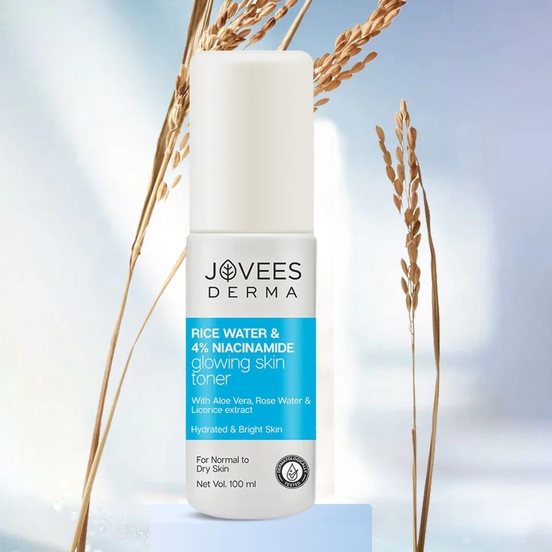Jovees - Derma Rice Water & 4% Niacinamide Glowing Skin Toner (100ML)