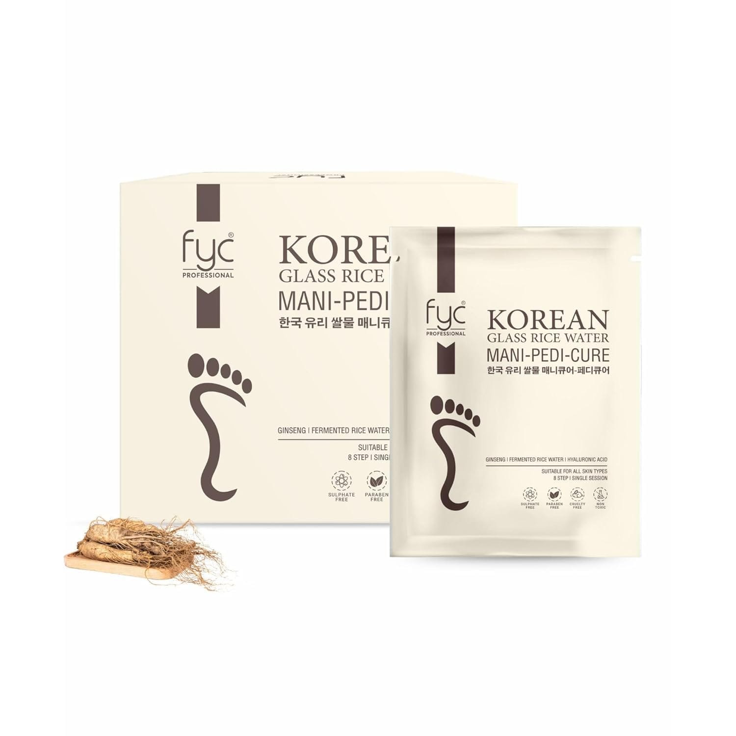 FYC Professional - Korean Glass Rice Water Mani - Pedi - Cure Kit 8 Steps (950g)