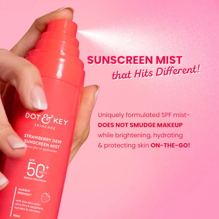 Dot & Key - Strawberry Dew Sunscreen Mist SPF 50 PA++++ (80ML)