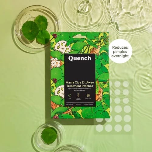 Quench - Matcha Tea Clarifying Spot Patches With Salicylic Acid And Niacinamide (12 Patches)
