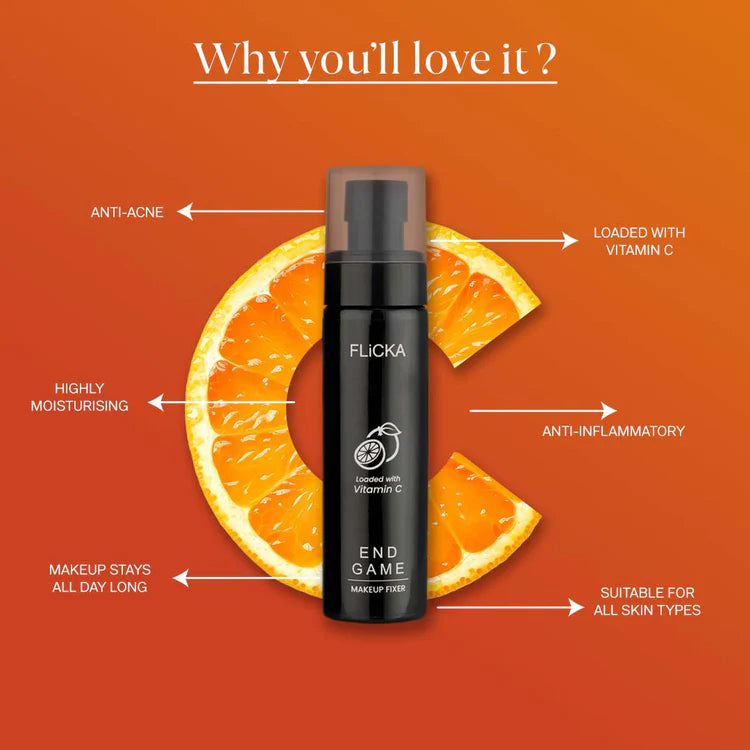 Flicka - Loaded With Vitamin C End Game Makeup Fixer (100ML)