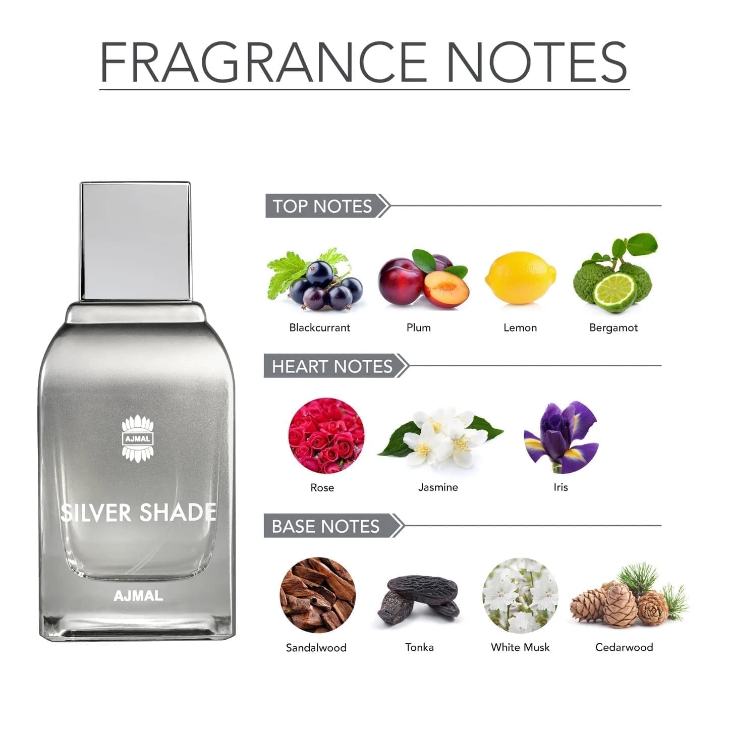 Ajmal - Silver Shade Eau De Parfum (100ML)