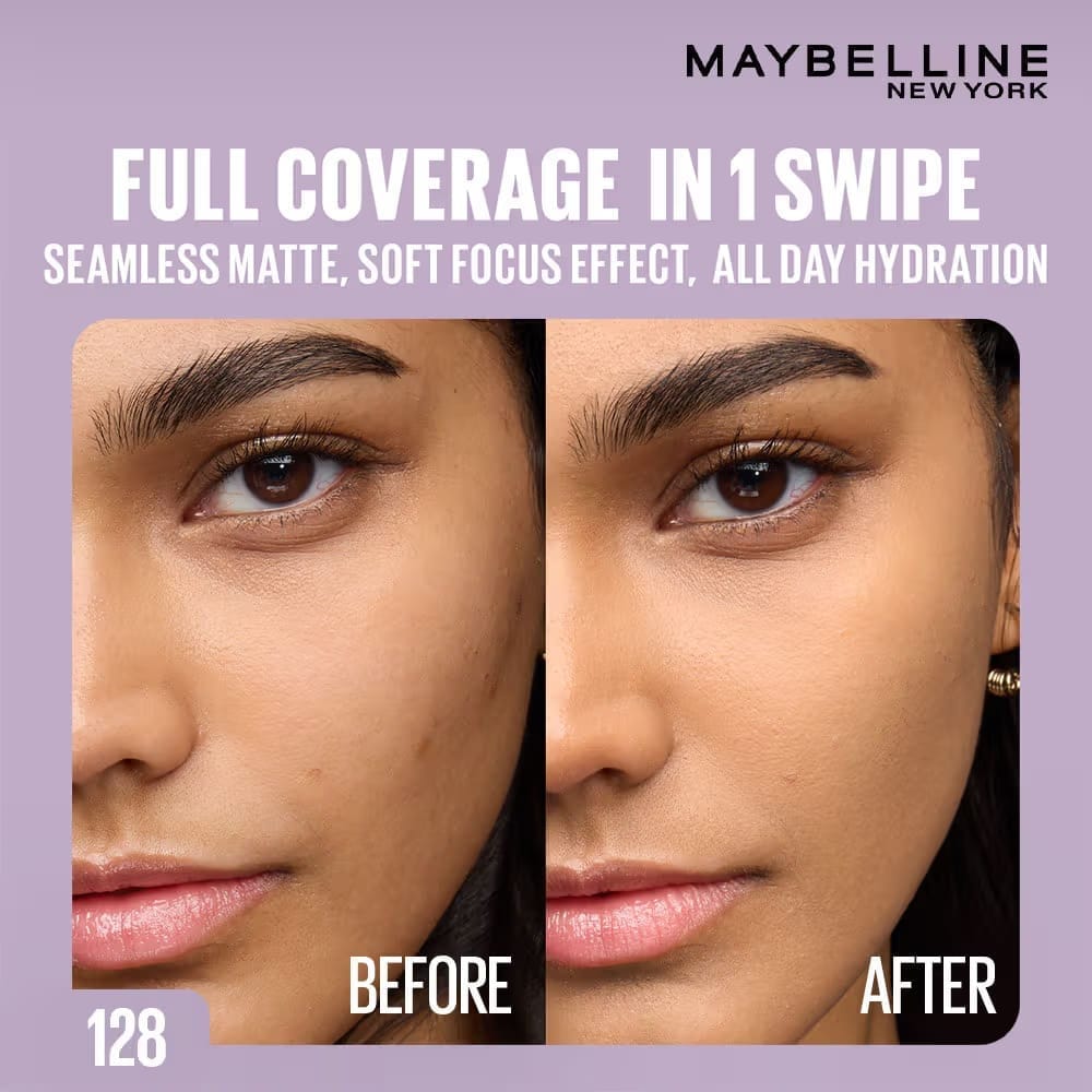 Maybelline New York - Super Stay Flex Powder Foundation Compact-30H Full Cover-for Oily Skin (9g)