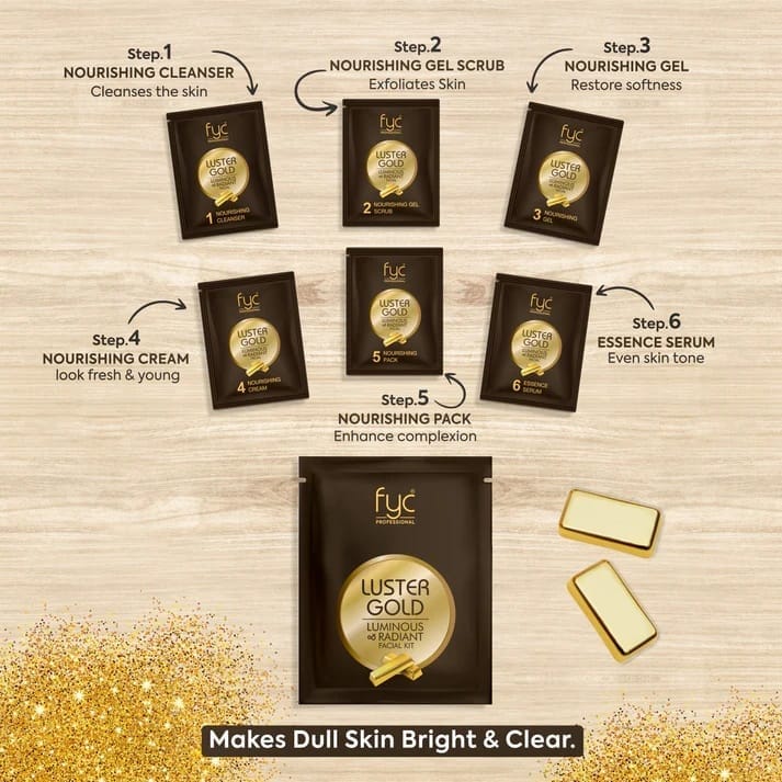 FYC Professional - Lustre Gold Luminous & Radiant Facial Kit (275g)