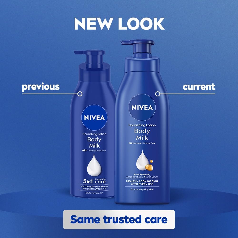 Nivea - Nourishing Lotion Body Milk 72h Moisture Intense Care (600ML)