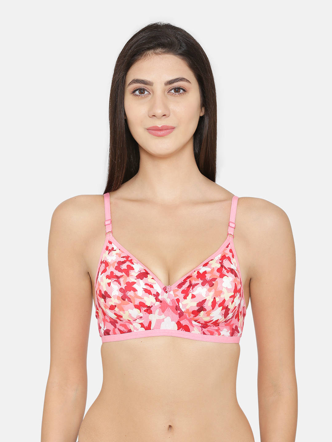 Abelino Set of 2 Printed Lightly Padded Push-Up Bra - Multi-Color (32B) · 32B