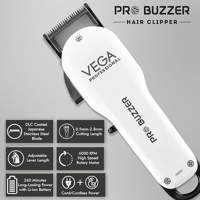 VEGA - PROFESSIONAL Men Pro Buzzer Hair Clipper (VPMHC - 08)