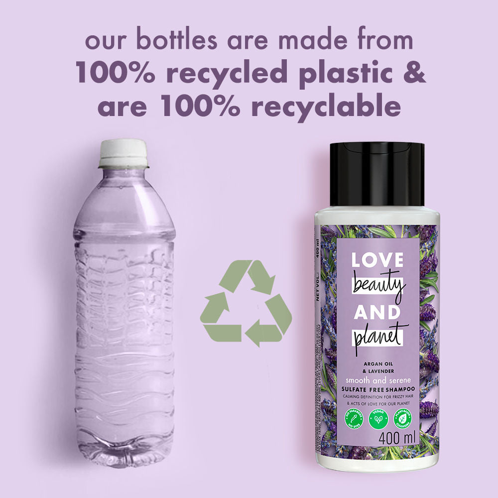 Love Beauty & Planet Argan Oil And Lavender Sulfate Free Smooth And Serene Shampoo (600ml)
