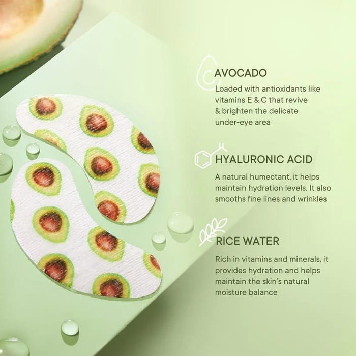 Quench - Bravocado Brightening Under Eye Hydrogel Mask (1 Pair)