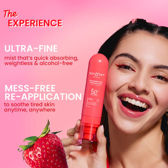 Dot & Key - Strawberry Dew Sunscreen Mist SPF 50 PA++++ (80ML)