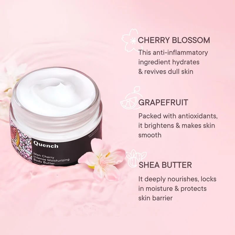 Quench - Intense Moisturizing Body Butter With Cherry Blossom Radiance (100ML)