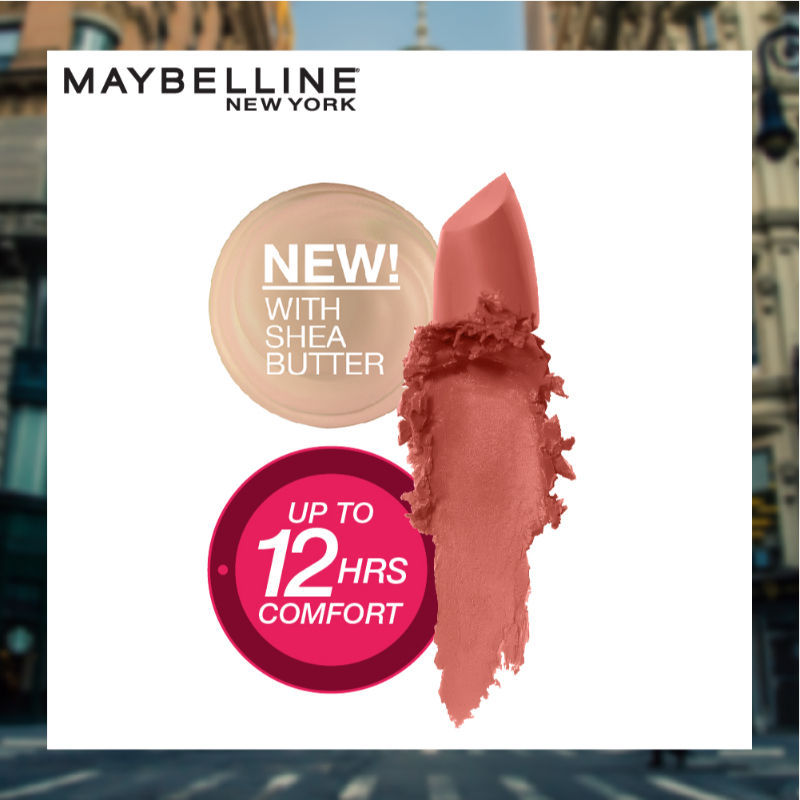 Maybelline New York Color Sensational Creamy Matte Lipstick, Lasts Up To 12H - 657 Nude Nuance