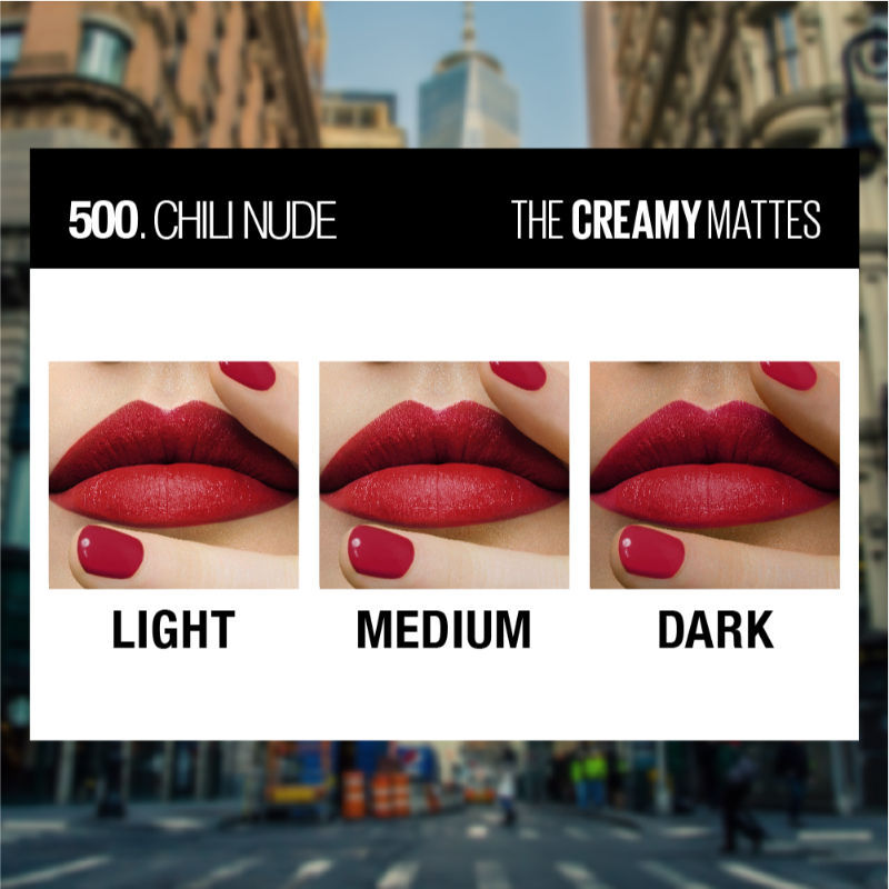 Maybelline New York Color Sensational Creamy Matte Lipstick - Chilli Nude