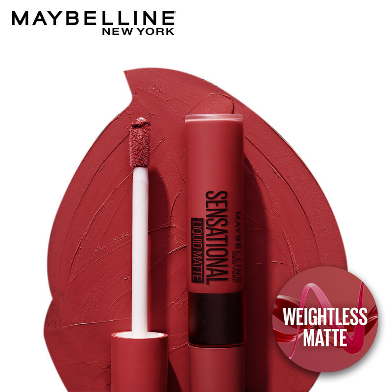Maybelline New York Sensational Liquid Matte Lipstick, Weightless Comfort 03