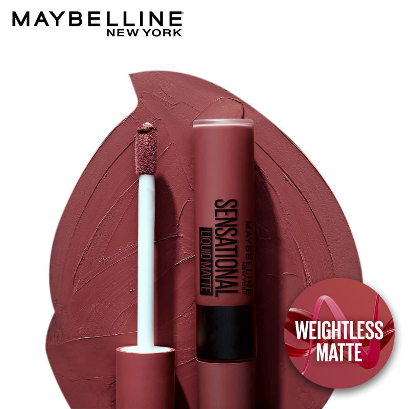 Maybelline New York Sensational Liquid Matte Lipstick, Weightless Comfort - 06 Best Babe