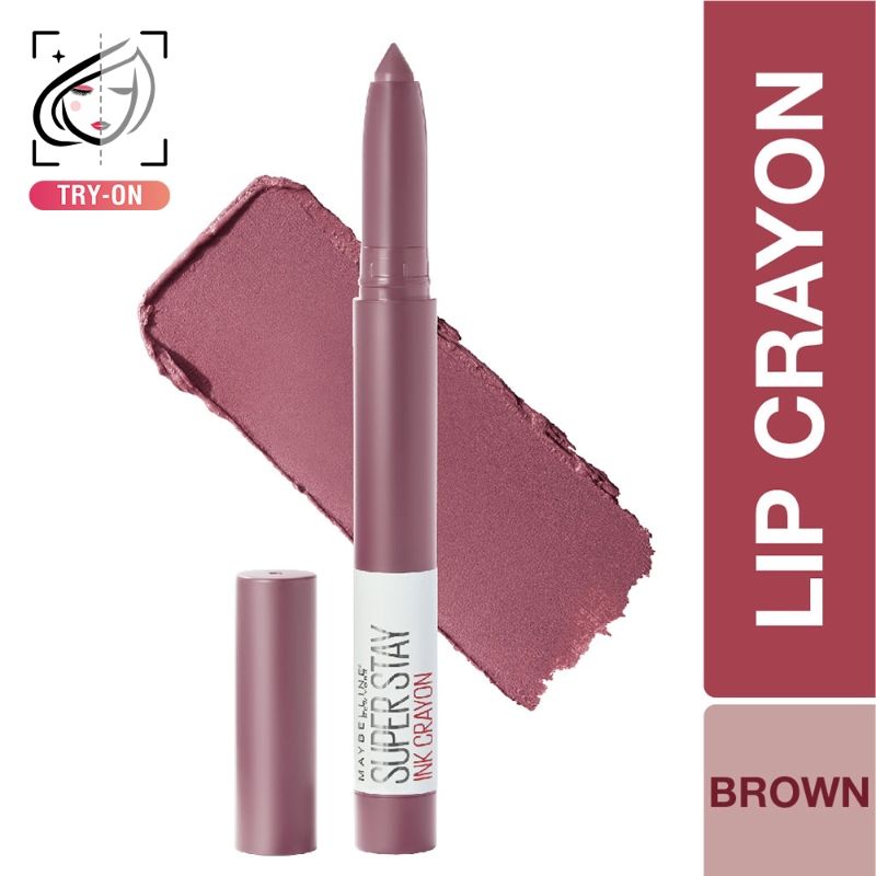 Maybelline New York Matte Ink Crayon Lipstick, Smudgeproof, Lasts Up To 8H- 25 Stay Exceptional
