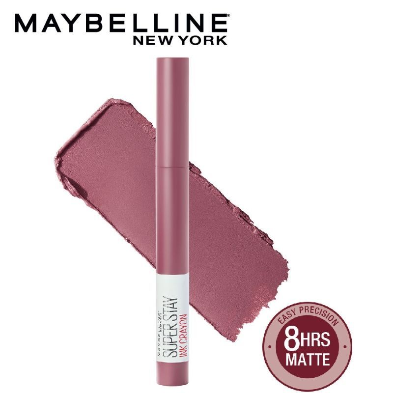 Maybelline New York Matte Ink Crayon Lipstick, Smudgeproof, Lasts Up To 8H- 25 Stay Exceptional