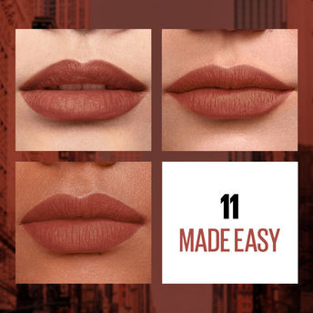 Maybelline New York Sensational Liquid Matte Lipstick, Weightless Comfort - 11 Made Easy