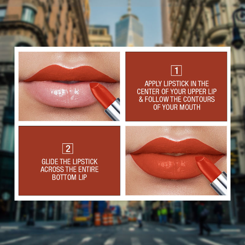 Maybelline New York Color Sensational Creamy Matte Lipstick, Lasts Up To 12H - 674 Madison Red