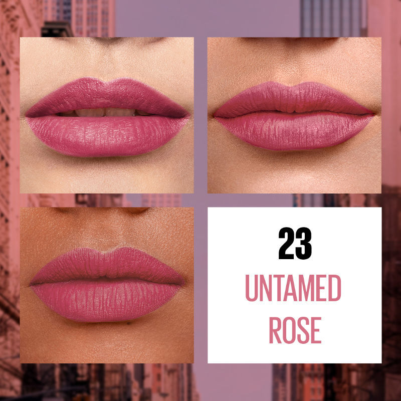 Maybelline New York Sensational Liquid Matte Lipstick, Weightless Comfort - 23 Untamed Rose