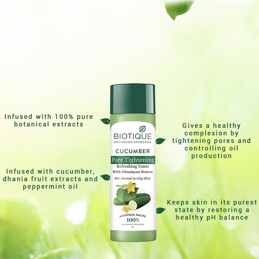 Biotique - Bio Cucumber Pore Tightening Toner With Himalayan Waters (120ML)