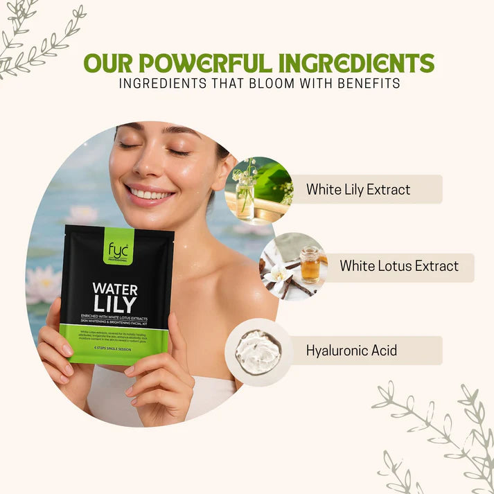 FYC Professional - Water Lily Skin Whitening & Brightening Facial Kit (275g)