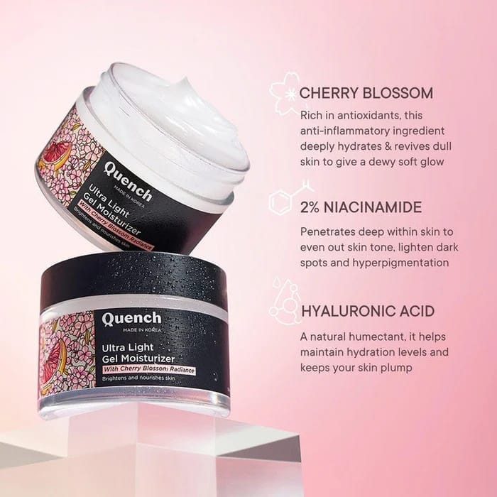 Quench - Ultra Light Gel Moisturizer With Cherry Blossom Radiance (50ML)