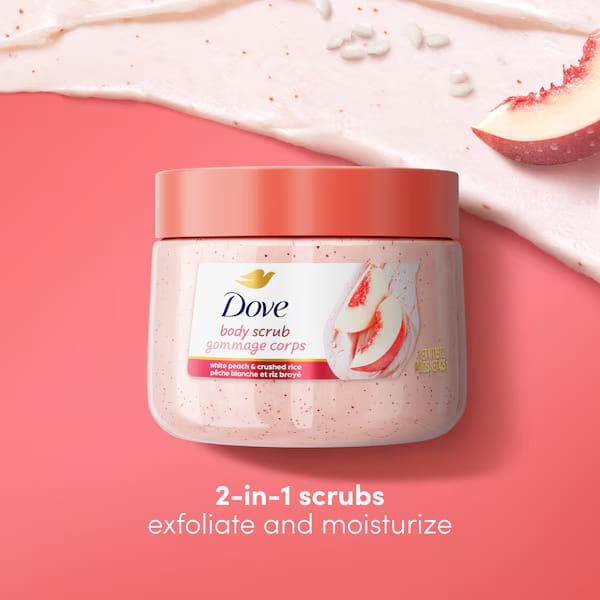 Dove - Body Scrub Gommage Corps White Peach & Crushed Rice (425g)