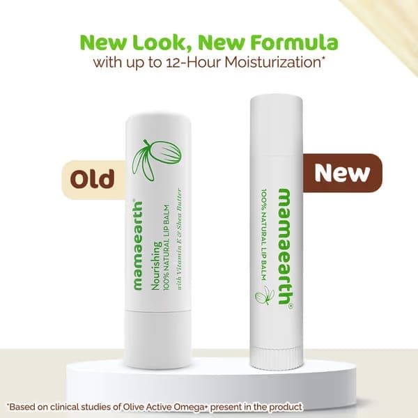 Mama Earth - Nourishing 100% Natural Lip Balm With Vitamin E & Shea Butter (4g)