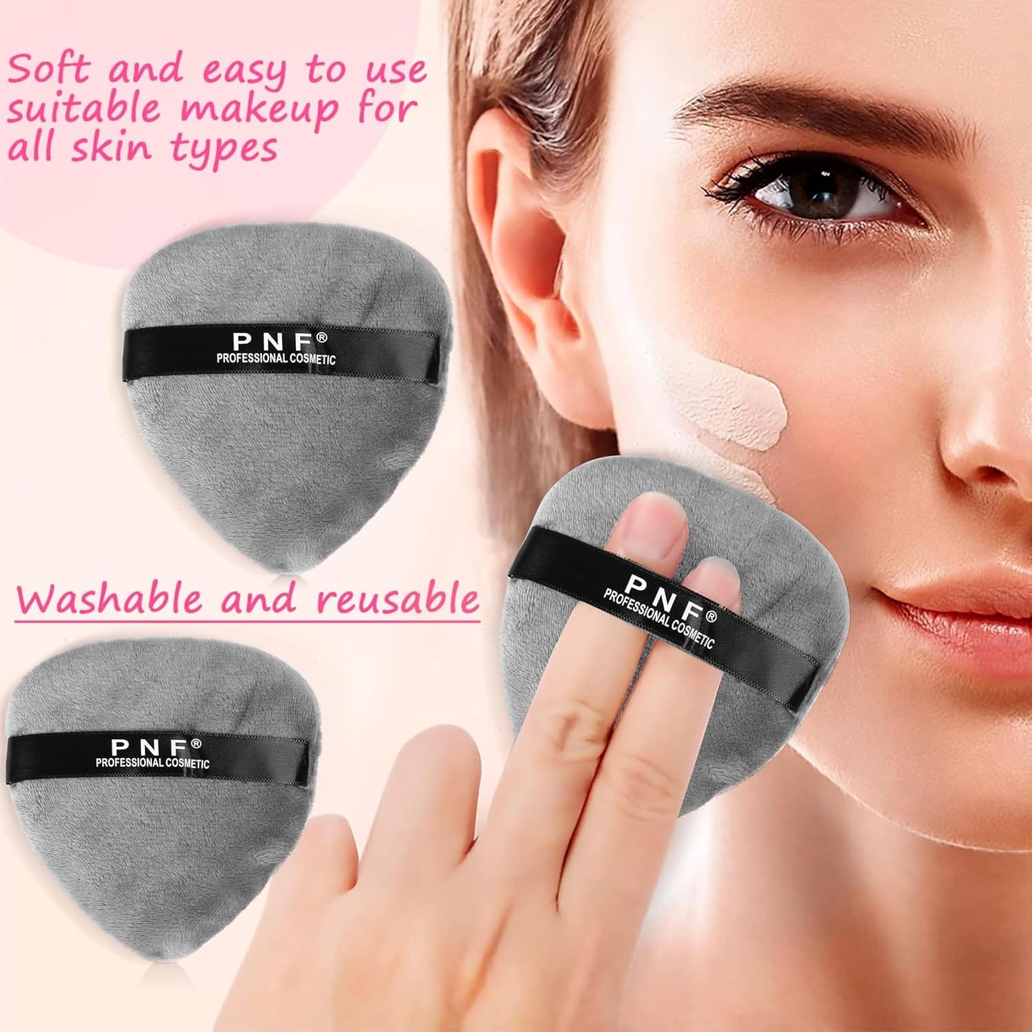 PNF Professional Cosmetic - Makeup Puff With Strap
