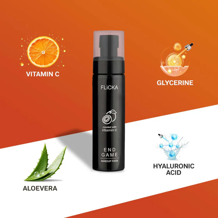 Flicka - Loaded With Vitamin C End Game Makeup Fixer (100ML)