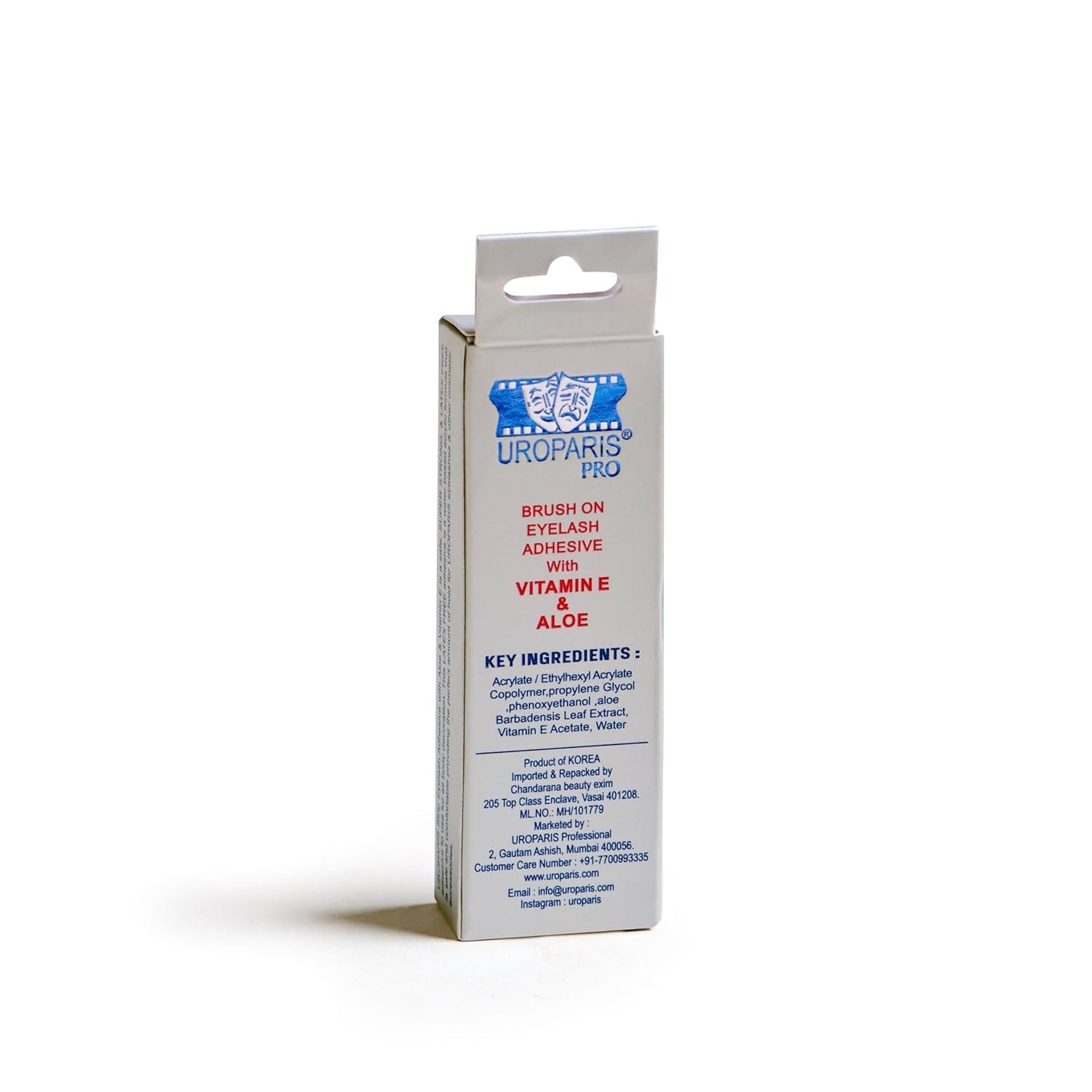 Uroparis Pro - Brush On Eyelash Adhesive With Vitamin E & Aloe (5ML)