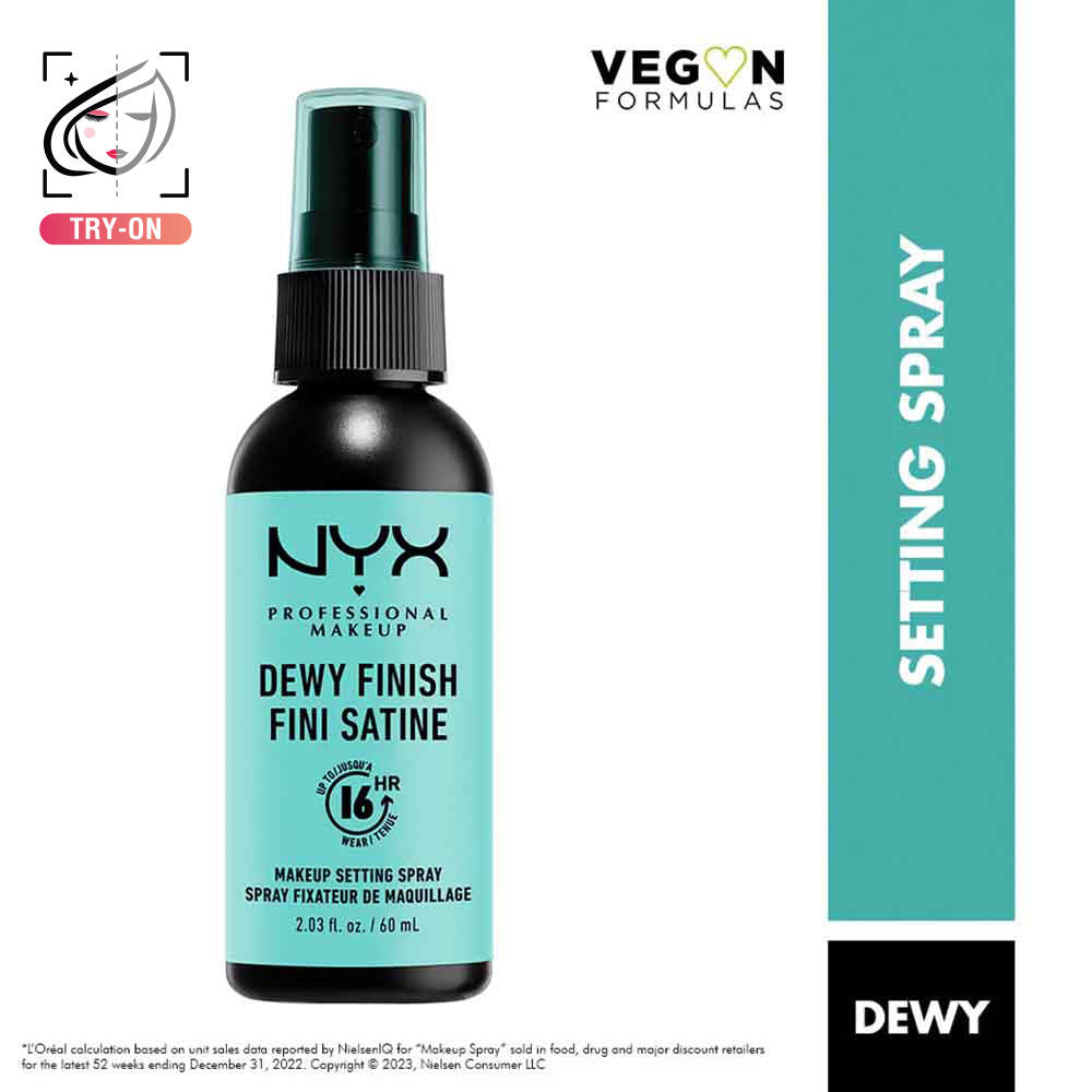 NYX Professional Makeup Up to 16 HR Makeup Setting Spray Dewy Finish (60ml)
