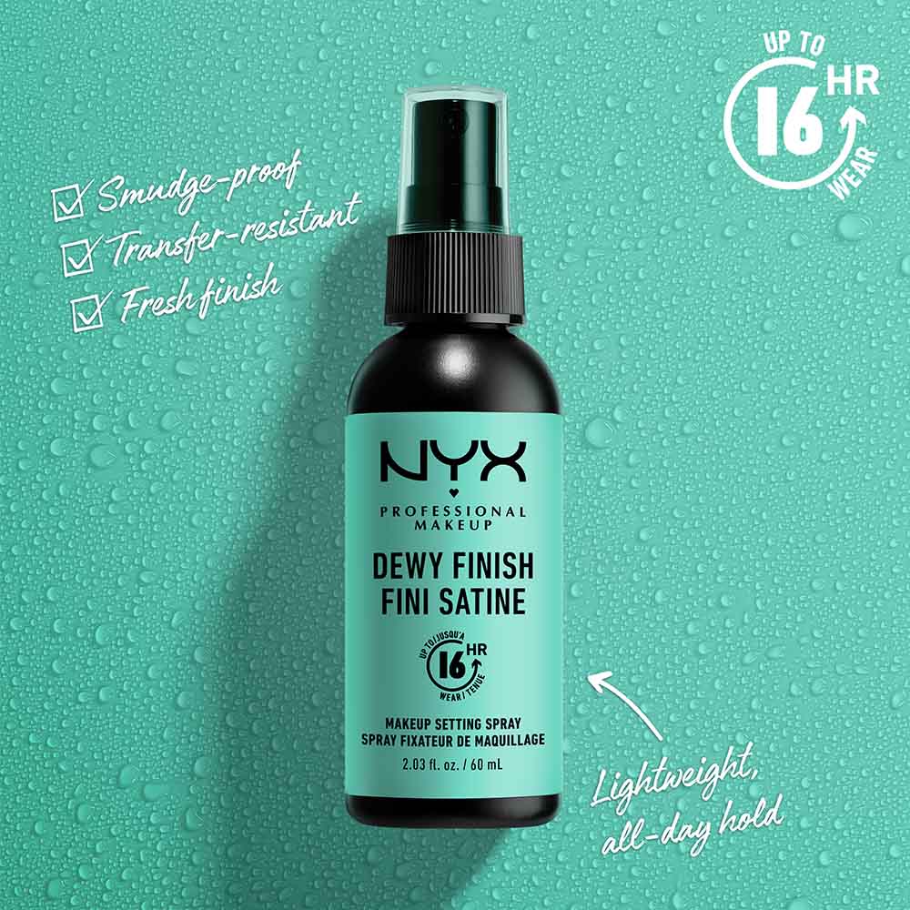 NYX Professional Makeup Up to 16 HR Makeup Setting Spray Dewy Finish (60ml)